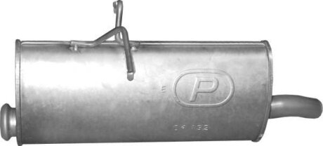 Глушитель алюм. сталь, задн. часть Citroen Berlingo/Peugeot Partner 1.6 HDi/2.0 HDi (04.132) POLMOSTROW 04132