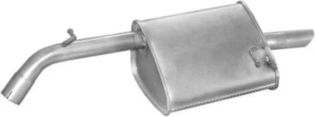 Глушник POLMO Daewoo Nubira 2,0 хетчбек 97-98 алюмінізована сталь (05.15) POLMOSTROW 0515