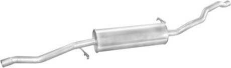 Глушитель алюм. сталь, средн. часть Ford Galaxy 1.9TDi 95-00 Seat Alhambra 1.9TDi 96-00 VW Sharan 1.9TDi 96-00 (08.220) POLMOSTROW 08220