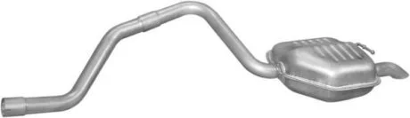 Глушитель (задн. часть + соед. труба) алюмин. сталь Ford Mondeo 2.0 DCi/TDCi (01-07) (08.613) POLMOSTROW 08613