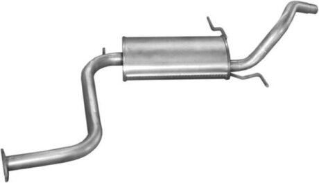 Глушитель алюм. сталь, задн. часть Mazda 323 85-89 1.1-1.5/1.7D (12.04) POLMOSTROW 1204