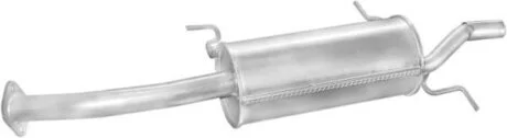 Глушитель основной Mazda 323 89-94 1.3 -16V, 1.6i 4D kat. 1.7D, алюминизированный POLMOSTROW 1207