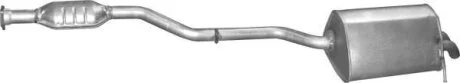 Глушитель основной Mercedes C180-W203, C180-T203, C200-W203, C200-T203, алюминизированный POLMOSTROW 13210