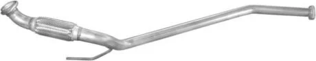Труба приемная глушителя Mercedes Vito 108D 96-, (с гофрой) алюминизированная POLMOSTROW 13305