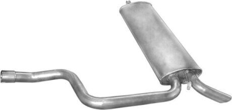 Глушитель алюм. сталь, задн. часть Mercedes 124 85-96 2.0-3.0 24V/3.0D kombi (13.33) POLMOSTROW 1333