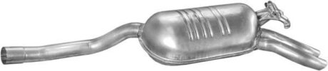 Глушник POLMO Mercedes W124 89-95 E280/E320/E320C/300E/CE kat алюмінізована сталь (13.42) POLMOSTROW 1342