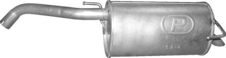 Глушитель алюм. сталь, задн. часть Nissan Micra K12 1.2 (05-10) (15.232) POLMOSTROW 15232