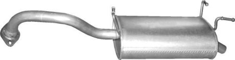 Глушитель алюм. сталь, задн. часть Nissan Primera 1.8i-16V 05/02-07 (15.39) POLMOSTROW 1539