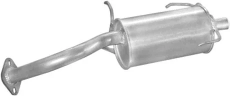 Глушитель алюм. сталь, задн. часть Nissan Micra 92-02 1.0i/1.3i/1.4i kat (15.69) POLMOSTROW 1569