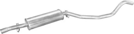 Резонатор Opel Ascona 86-88 1.6 kat, алюминизированный POLMOSTROW 1706