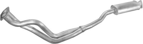 Труба приймальна POLMO Opel Omega 1.8, 2.0i 86-90 алюмінізована сталь POLMOSTROW 17.215