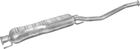 Резонатор (17.300) - (Opel Vectra B 2.0Di 16V TD 11/96-04/00) POLMOSTROW 17300