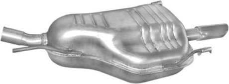 Глушитель основной Opel Astra G 1.6i -8V, 1.6i -16V hat. 09, 03 -09/04, алюминизированный POLMOSTROW 17592
