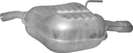 Глушитель алюм. сталь, задн. часть Opel Vectra C 2.2 16V 01/04- POLMOSTROW 17.626
