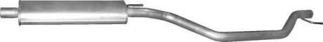 Глушник алюм. сталь, середн. частина Opel Vectra C, Signum 1.8i 16V (17.75) POLMOSTROW 1775