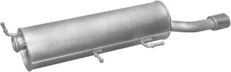 Глушитель алюм. сталь, задн. часть Peugeot 307 CC 2.0i -16V 03- (19.366) POLMOSTROW 19366