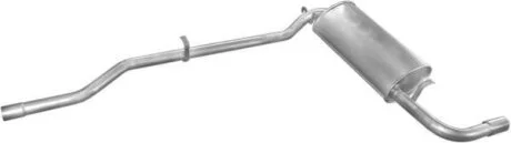 Глушитель алюм. сталь, средн. часть Skoda Rapid / Seat Toledo (23.01) POLMOSTROW 2301