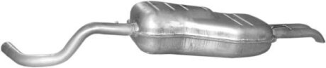 Глушитель основной Skoda Octavia 1.8i-20V, 2.0i, SEAT Toledo 1.8i Turbo-20V 98-05 VW Bora1.6 FSi 01-05, 2.0i 98-05, Golf IV 1.6 FSi, алюминизированный POLMOSTROW 2455