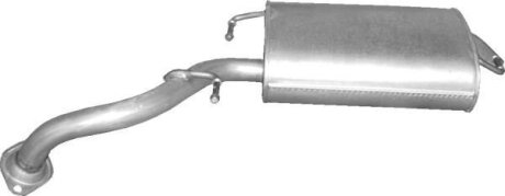 Глушник Toyota Corolla1.6 / 1.8 16V 04 - 09 Алюмінізована сталь POLMOSTROW 26.14