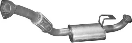 Глушитель, алюм. сталь, передн. часть Toyota Land Cruiser 4.2 Turbo Diesel 90-98 POLMOSTROW 26.291