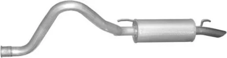 Глушитель алюм. сталь, задн. часть Toyota Land Cruiser 4.2 Turbo Diesel 06- (26.297) POLMOSTROW 26297