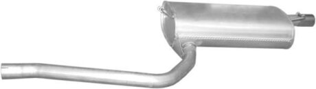 Глушитель алюм. сталь, задн. часть Toyota Avensis 1.6i-16V, 1.8i-16V, 2.0i-16V kombi 97-00 (26.324) POLMOSTROW 26324