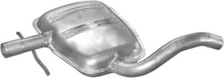 Глушник алюм. сталь, середн. частина VW Golf III 1.9TDI 95-01, 1.9SDI 95-98, 2.0 /Vento POLMOSTROW 30.102