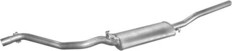 Глушитель основной VW Jetta 1.6TD 89-92, алюминизированный POLMOSTROW 30115