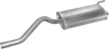 Глушитель (задняя часть) алюминизированная сталь VW Caddy (30.49) POLMOSTROW 3049