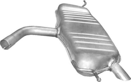 Глушник задн. VOLKSWAGEN GOLF V,VI 1.6 (2003-12) POLMOSTROW 30616