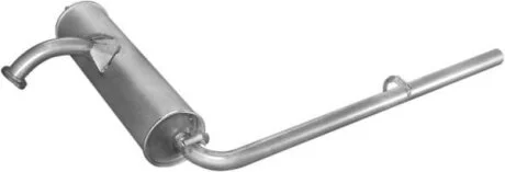 Глушитель основной ЗАЗ 1102-03, в сб. (с выпускной трубой) алюминизированный POLMOSTROW 3802