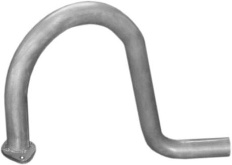 Труба выпускная глушителя ГАЗ 2410 (38мм), алюминизированная POLMOSTROW 40.03