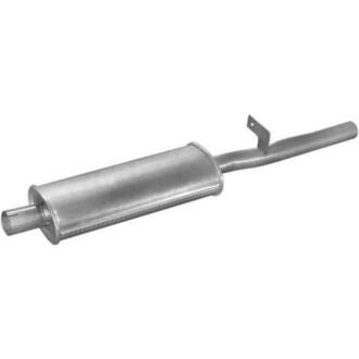 Резонатор POLMO ГАЗ 3302, 3110 грузова алюмінізована сталь POLMOSTROW 40.10