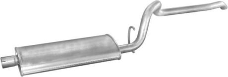 Глушник POLMO Jeep Cherokee 4.0 4x4 93-95/ Chrysler Jeep 4.0 Cherokee 91-95 алюмінізована сталь (43.01) POLMOSTROW 4301