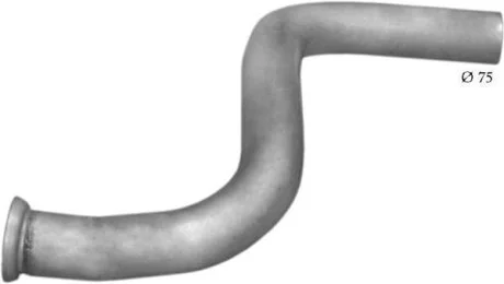 Труба приймальна POLMO Mercedes 814/1317/811 din 53161 00 алюмінізована сталь POLMOSTROW 69.50