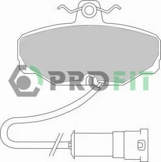 Колодки гальмівні дискові PROFIT 5000-0408