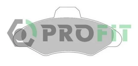 Комплект тормозных колодок, дисковый тормоз PROFIT 5000-0617