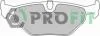 Комплект тормозных колодок, дисковый тормоз PROFIT 5000-1301 (фото 1)