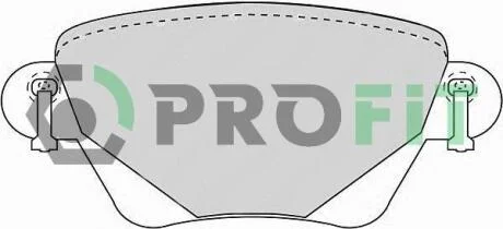 Колодки гальмівні дискові PROFIT 5000-1416