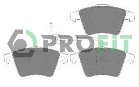 Комплект тормозных колодок, дисковый тормоз PROFIT 5000-1642