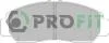 Колодки гальмівні дискові PROFIT 5000-1669 (фото 1)
