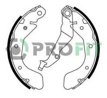 Колодки гальмівні барабанні PROFIT 5001-0750