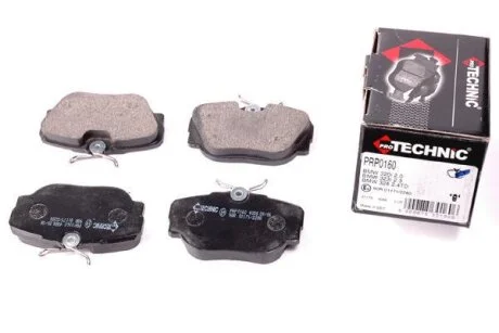 Комплект гальмівних накладок, дискове гальмо PROTECHNIC PRP0160