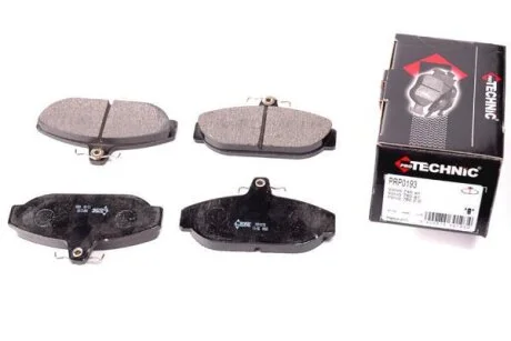 Комплект гальмівних накладок, дискове гальмо PROTECHNIC PRP0193