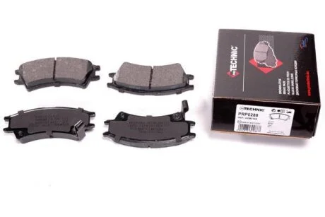 Комплект гальмівних накладок, дискове гальмо PROTECHNIC PRP0288