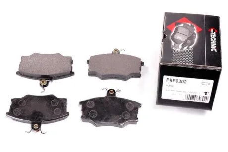 Комплект гальмівних накладок, дискове гальмо PROTECHNIC PRP0302