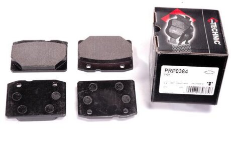Комплект гальмівних накладок, дискове гальмо PROTECHNIC PRP0384