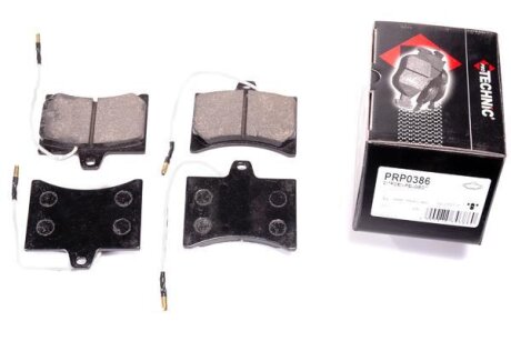 Комплект гальмівних накладок, дискове гальмо PROTECHNIC PRP0386