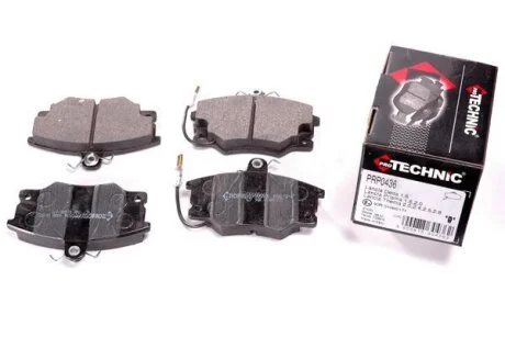 Комплект гальмівних накладок, дискове гальмо PROTECHNIC PRP0436