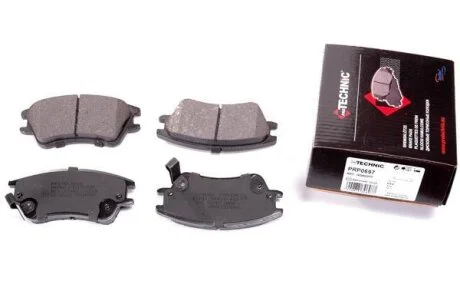 Комплект гальмівних накладок, дискове гальмо PROTECHNIC PRP0697